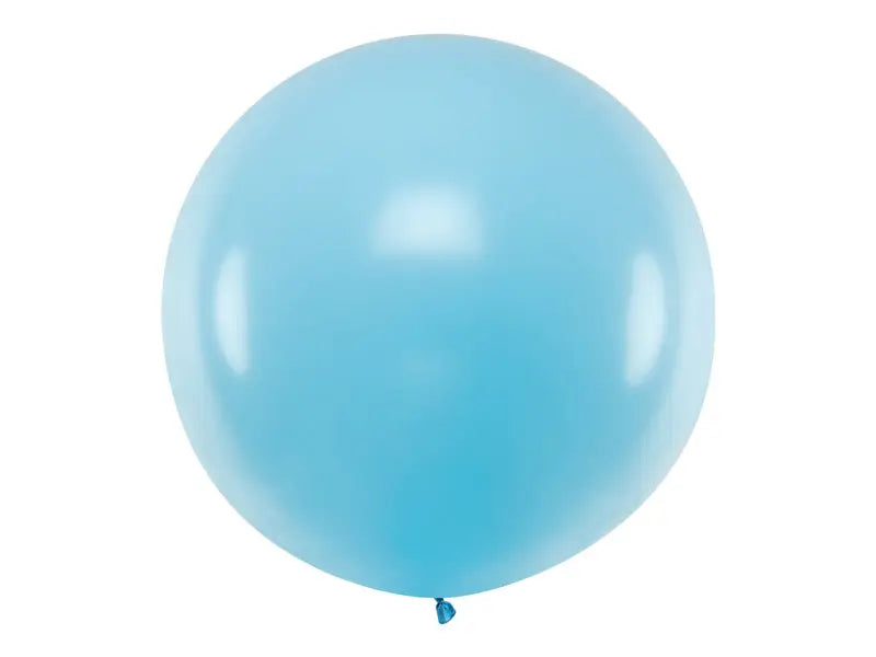 Round Balloon 1m Pastel Light Blue