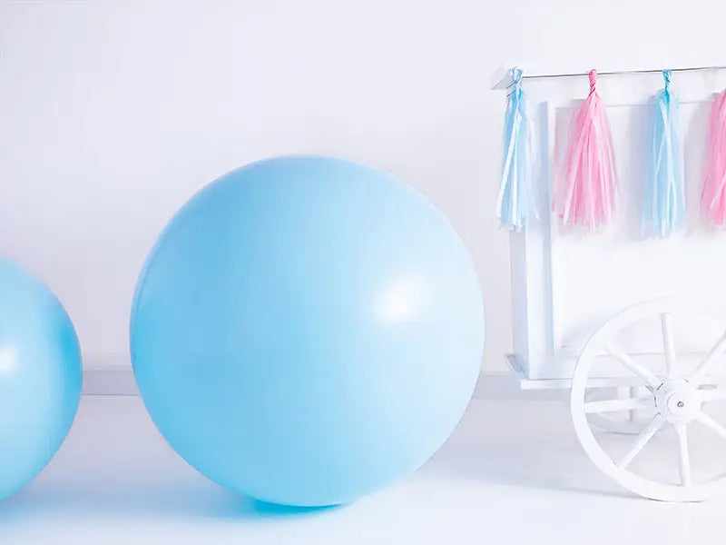 Round Balloon 1m Pastel Light Blue