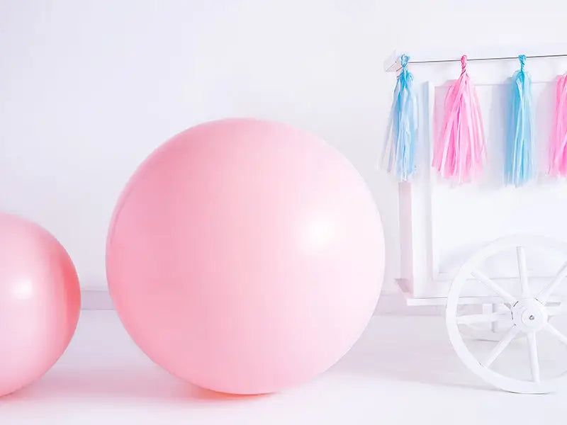 Round Ballon 1m Pastel Pale Pink