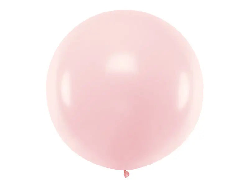 Round Ballon 1m Pastel Pale Pink