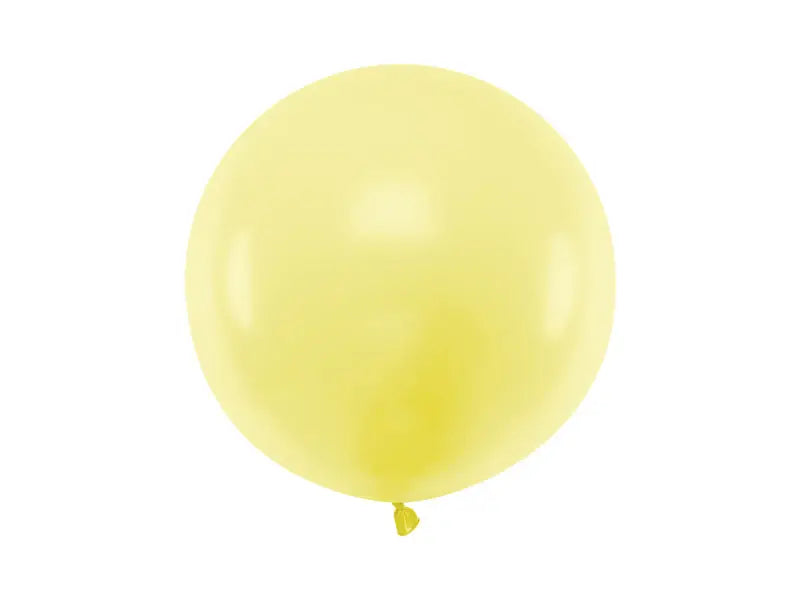 Round Balloon 60cm Pastel Light Yellow