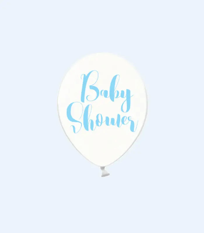 Ska du ha en babyshower så är detta den perfekta produkten. Babyshower ballong med blå text är så fina att kombinera med t.ex. våra foliéballonger!