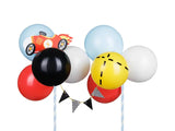 Ballong cake topper Bil mix