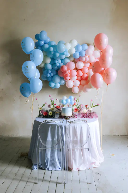 Ballong cake topper blå