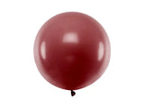 Round Balloon 60cm Pastel Burgundy