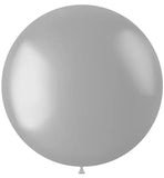 Ballong XL Moondust Silver Metallisk - 78 cm - Ballong