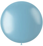 Ballong XL Radiant Metallisk - 78 cm - Himmelblå - Ballong