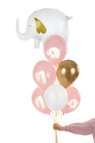 Ballonger 30 cm Ett år Babyrosa 50-pack