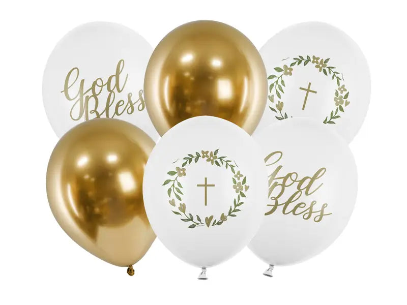 Ballonger 30 cm God Bless mix 6-pack