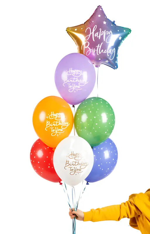 Ballonger 30 cm Happy Birthday To You mix 50-pack