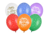 Ballonger 30 cm Happy Birthday To You mix 6-pack