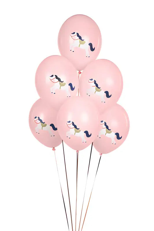 Ballonger 30 cm Lilla häst Pastell ljusrosa 50-pack