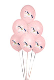 Ballonger 30 cm Lilla häst Pastell ljusrosa 50-pack