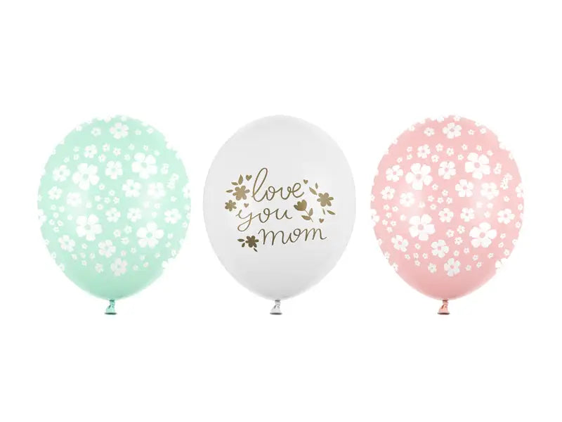 Ballonger 30 cm Love you mom mix 50-pack