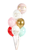 Ballonger 30 cm Love you mom mix 50-pack