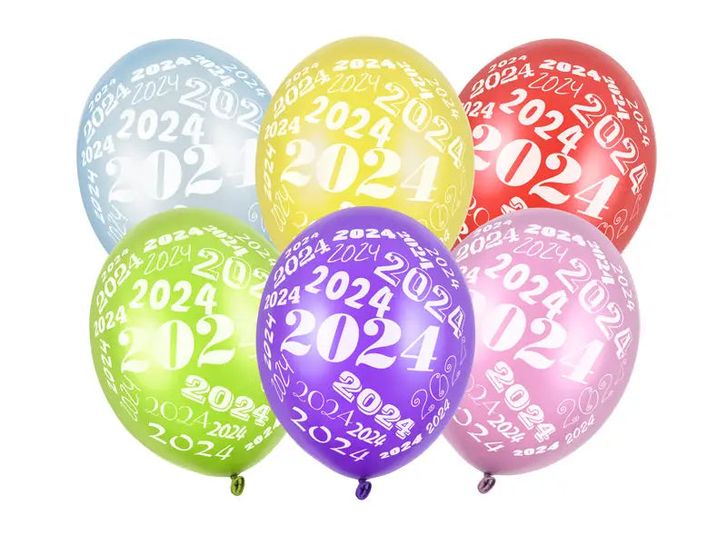 Ballonger 30 cm 2024 Metallic mix 50-pack