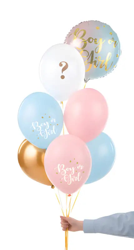 Ballonger 30 cm Pojke eller Flicka mix 6-pack