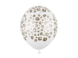 Ballonger 30 cm Prickar pastellvit