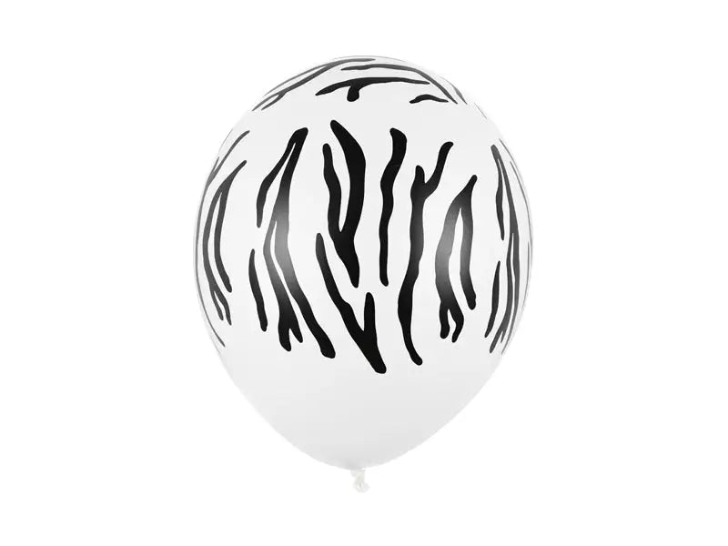 Ballonger 30 cm Zebra pastellvit