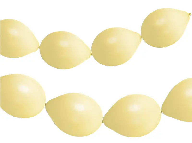 Ballonger för Ballonggirlang Powder Yellow Mat 33cm - 8 stycken - Ballonggirlang