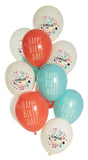 Ballonger Birthday Circus 33cm - 12 stycken - Ballong