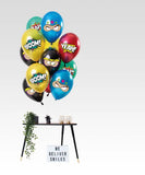 Ballonger Birthday Hero 33cm - 12 stycken - Ballong