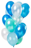 Ballonger Blue Azure Metallic 33cm - 15 stycken - Ballong