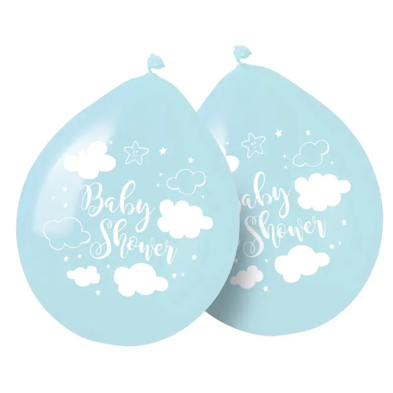 Blue Babyshower Boy Balloons 30cm - 8 stycken - Ballonger