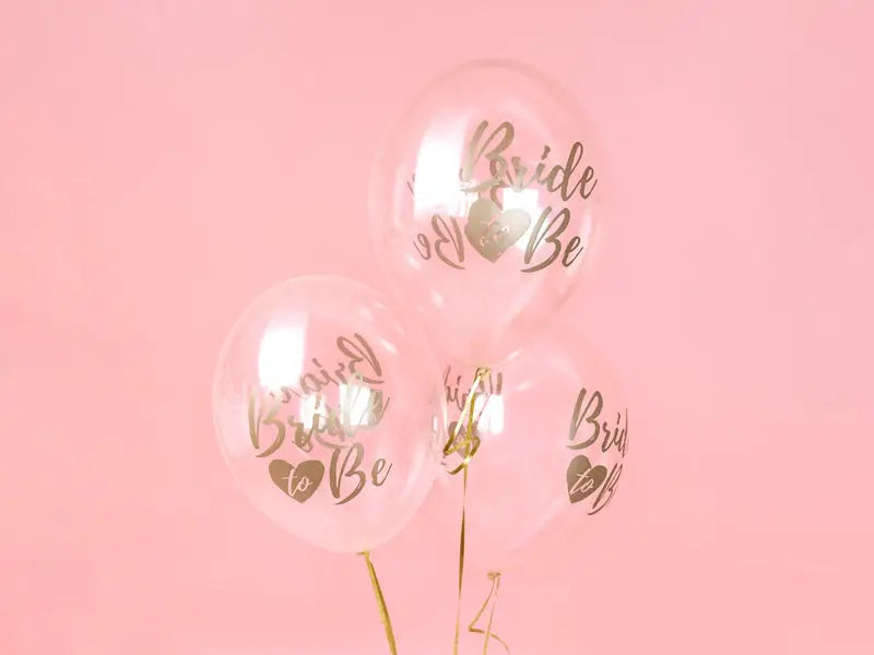 Balloons 30cm Bride to be Crystal Clear (1 pkt / 50 pc.)