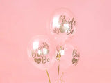 Balloons 30cm Bride to be Crystal Clear (1 pkt / 50 pc.)