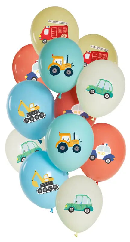 Ballonger Car Party 33cm - 12 stycken - Ballong