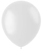 Ballonger Coconut White Mat 33cm - 10 stycken - Ballong