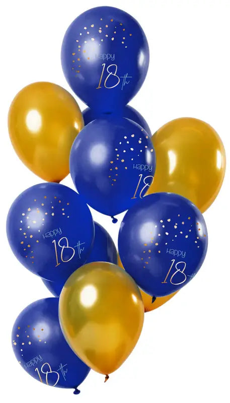 Ballonger Elegant True Blue 18 Years 33cm - 12 stycken - Ballong