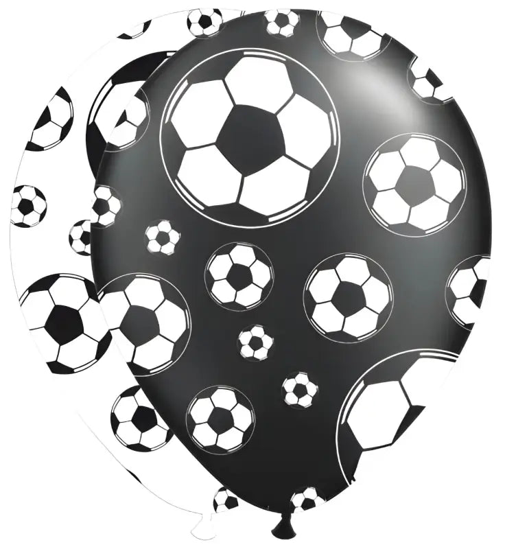 Ballonger Fotboll Svart & Vit - 8 stycken - Ballong