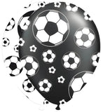 Ballonger Fotboll Svart & Vit - 8 stycken - Ballong