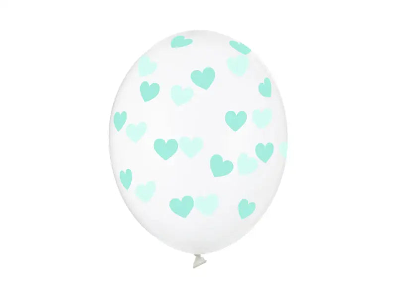 Balloons 30cm Hearts Crystal Clear (1 pkt / 50 pc.)