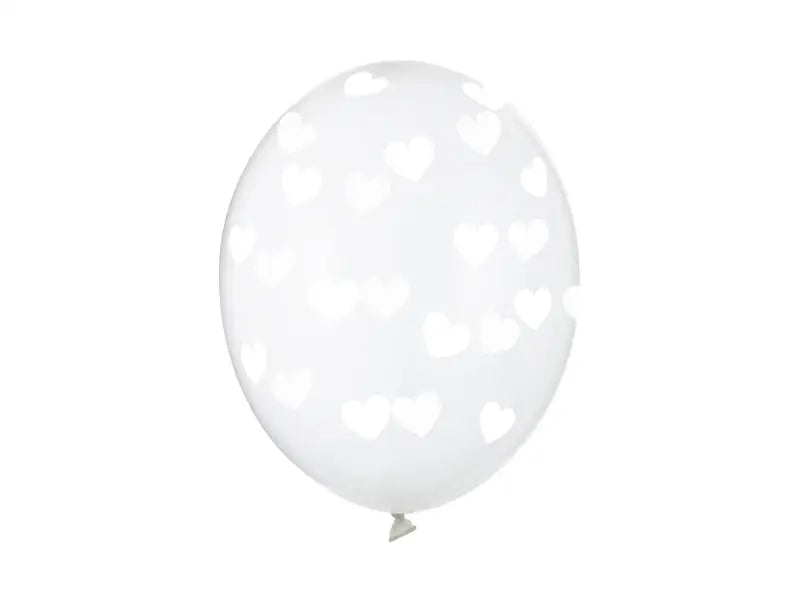 Balloons 30cm Hearts Crystal Clear (1 pkt / 50 pc.)