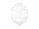 Balloons 30cm Hearts Crystal Clear (1 pkt / 50 pc.)