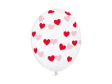 Balloons 30cm Hearts Crystal Clear (1 pkt / 50 pc.)