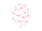 Balloons 30cm Hearts Crystal Clear (1 pkt / 50 pc.)