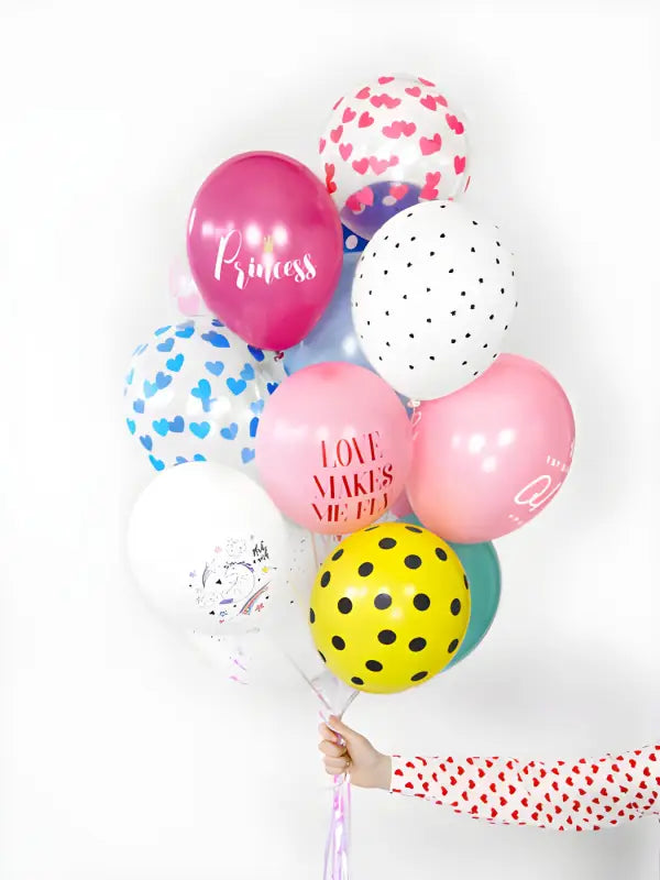 Balloons 30cm Hearts Crystal Clear (1 pkt / 50 pc.)