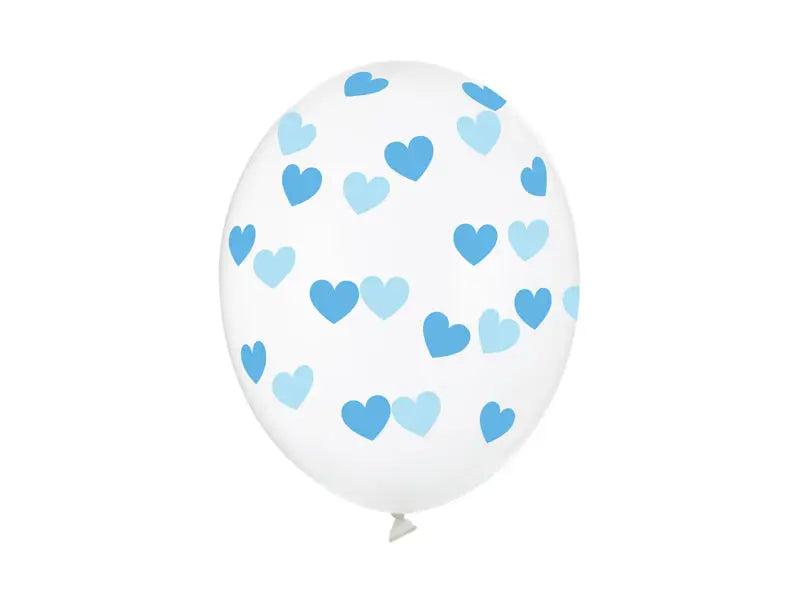 Balloons 30cm Hearts Crystal Clear (1 pkt / 50 pc.)