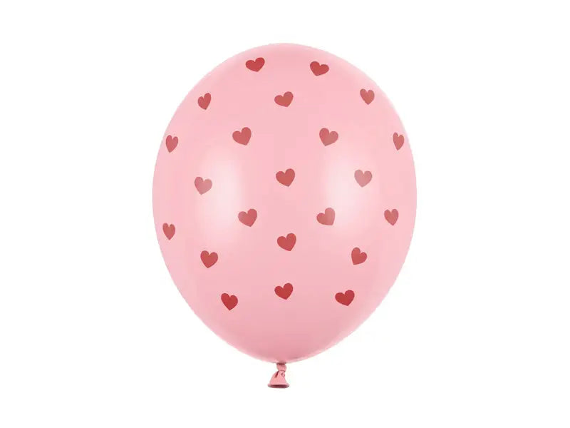 Ballonger Hjärtan Pastell Baby Pink