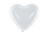 Ballonger 10’’ Hjärtan Pastellvit 100-pack