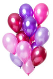 Ballonger Merry Berry Pink Metallic 33cm - 15 stycken - Ballong