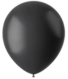 Ballonger Midnight Black Mat 33cm - 100 stycken - Ballong