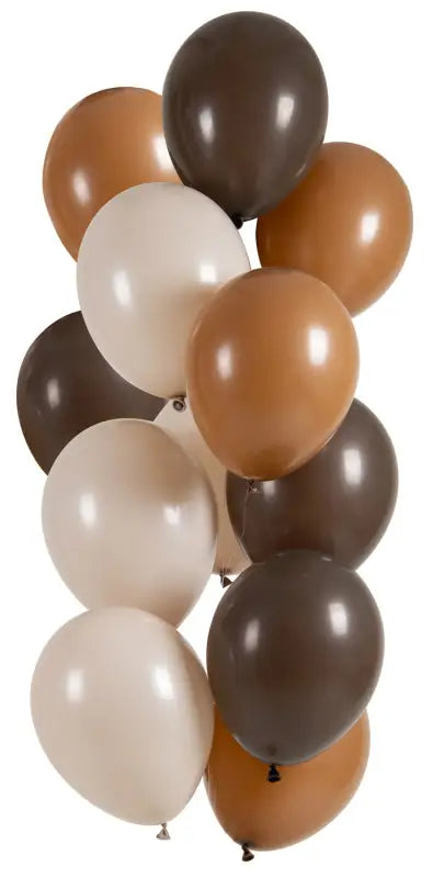 Ballonger Mocha Chocolate 33cm - 12 stycken - Ballong