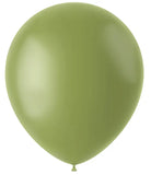 Ballonger Olive Green 33cm - 50 stycken - Ballong