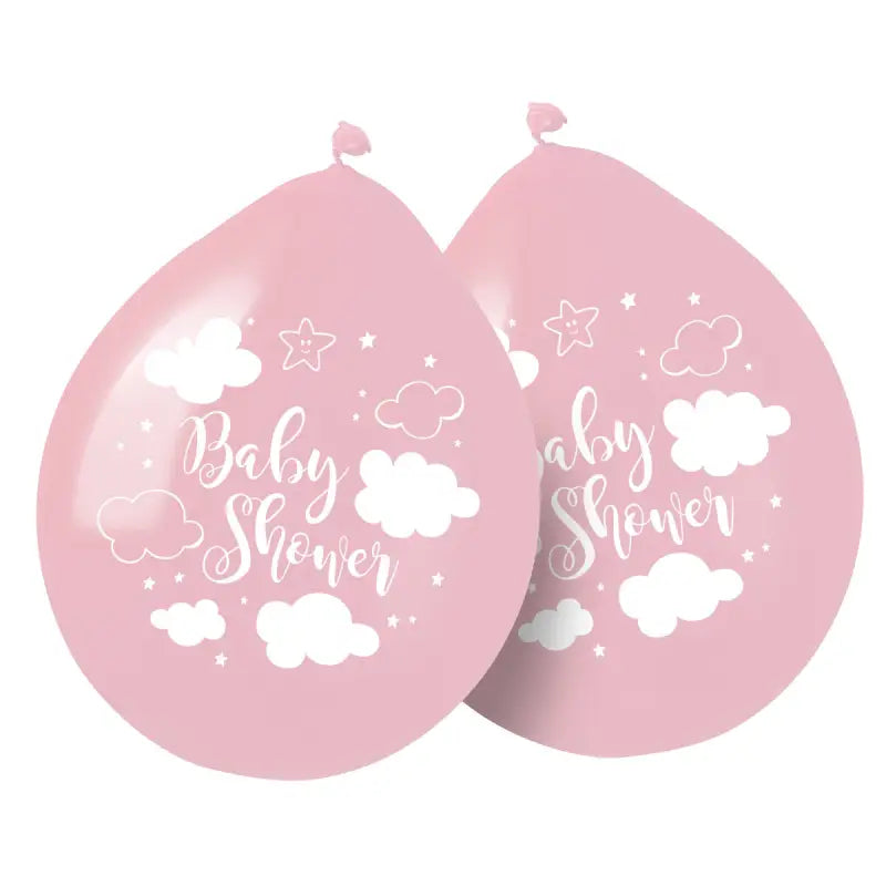 Pink Babyshower Girl Balloons 30cm - 8 stycken - Ballonger