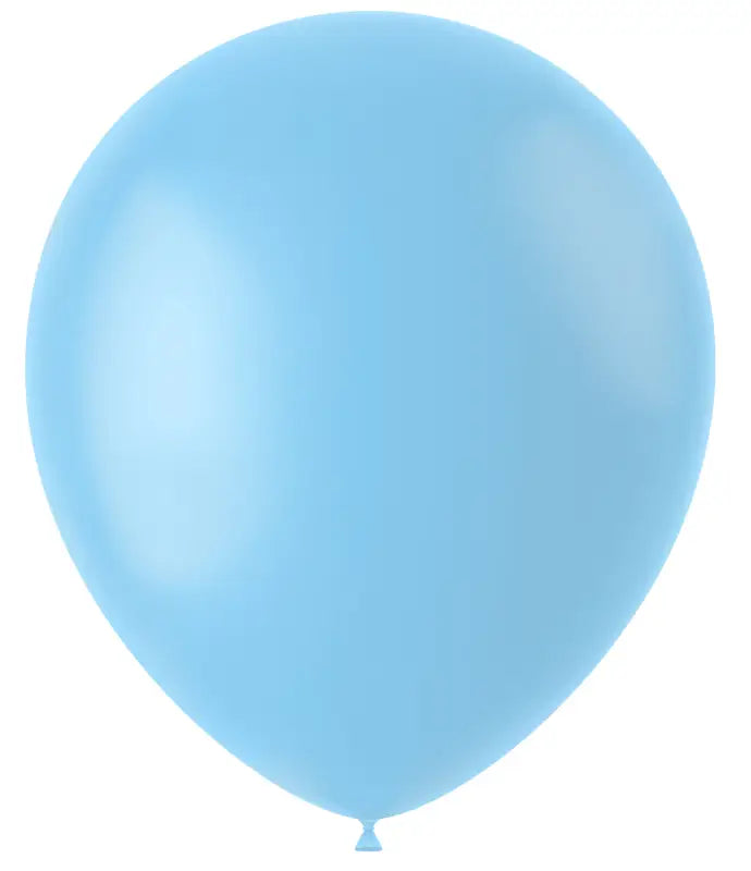 Ballonger Powder Blue Mat 33cm - 10 stycken - Ballong